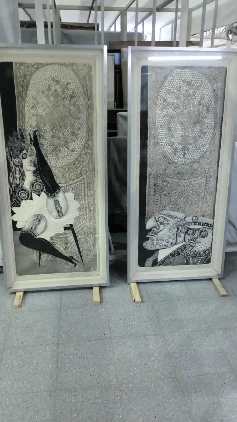 DÍPTICO. Los gofrados de Antonio Berni son un díptico del personaje de Ramona Montiel.