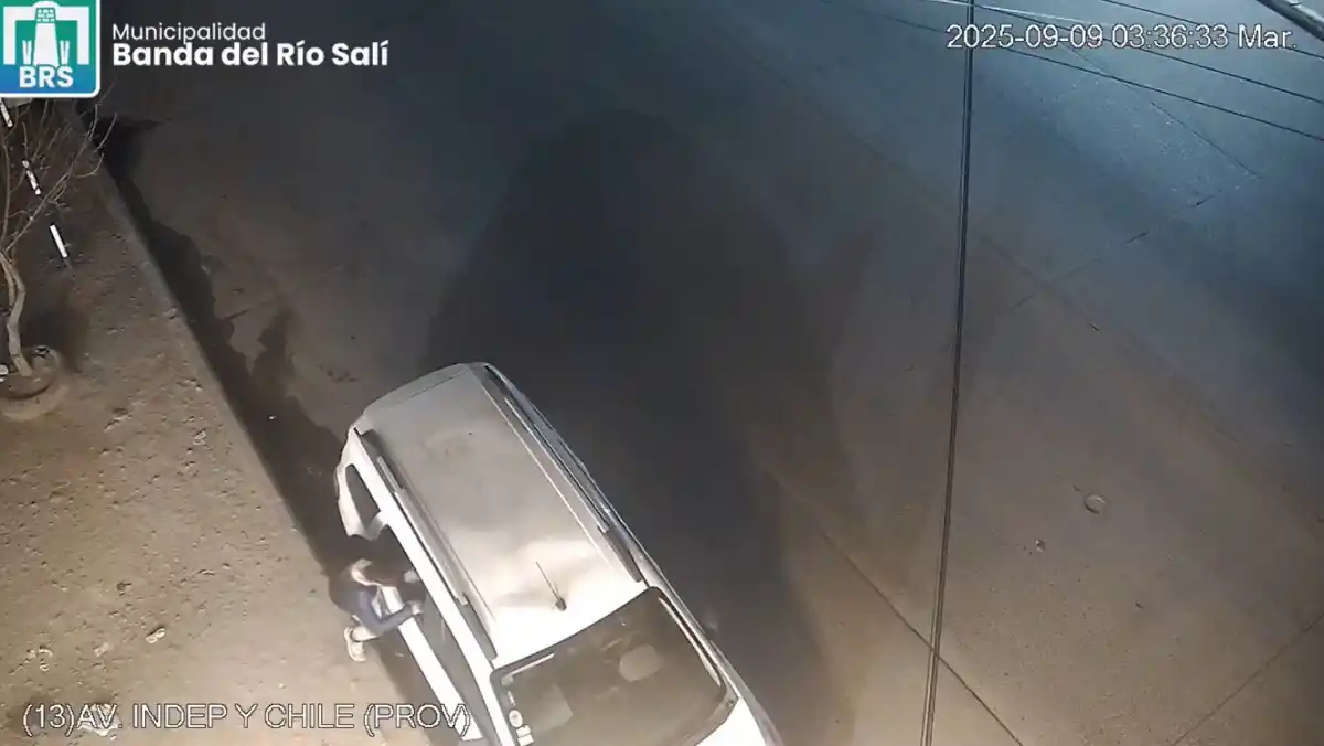 Las cámaras de seguridad permitieron detener a un ladrón en Banda del Río Salí