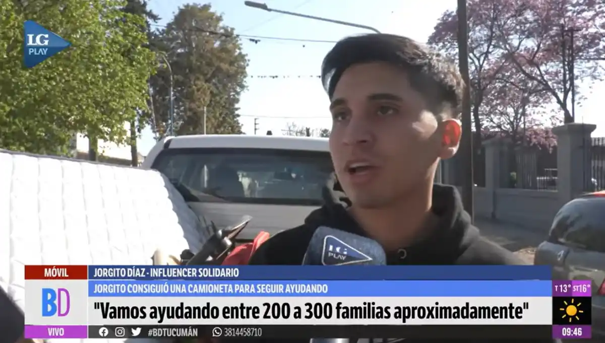 Jorgito Díaz, el influencer solidario que ahora maneja sueños sobre ruedas