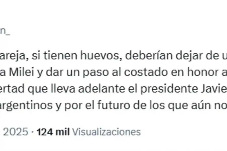 Interna libertaria: el Gordo Dan salió a pedir la renuncia de Lule Menem y Sebastián Pareja