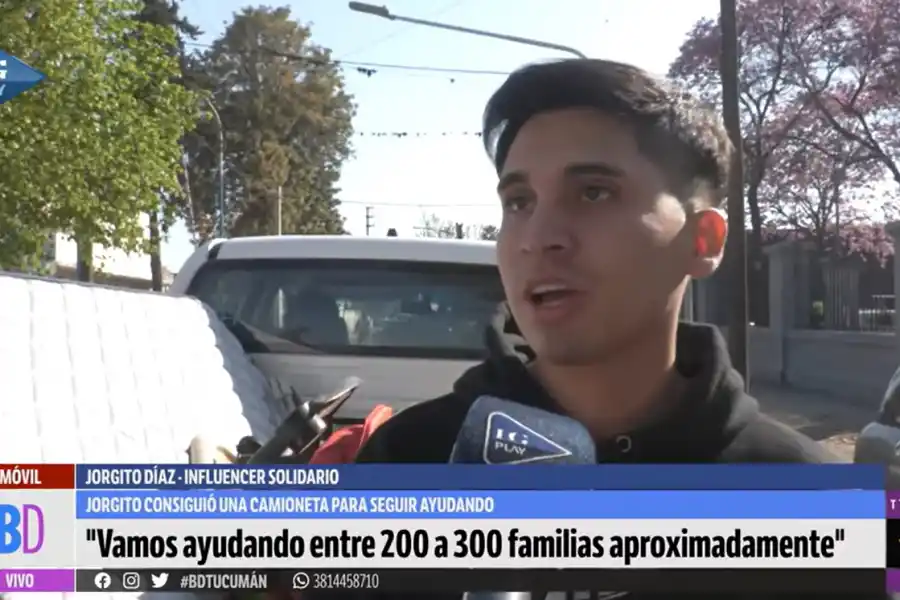 Jorgito Díaz, el influencer solidario que ahora maneja sueños sobre ruedas