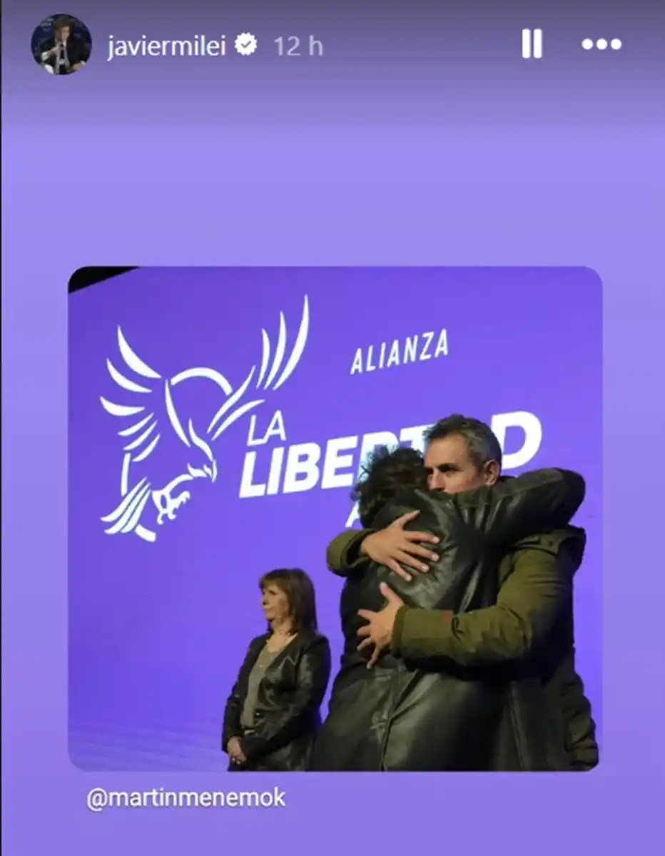 Javier Milei encabezó la primera reunión de la mesa política y respaldó a Martín Menem