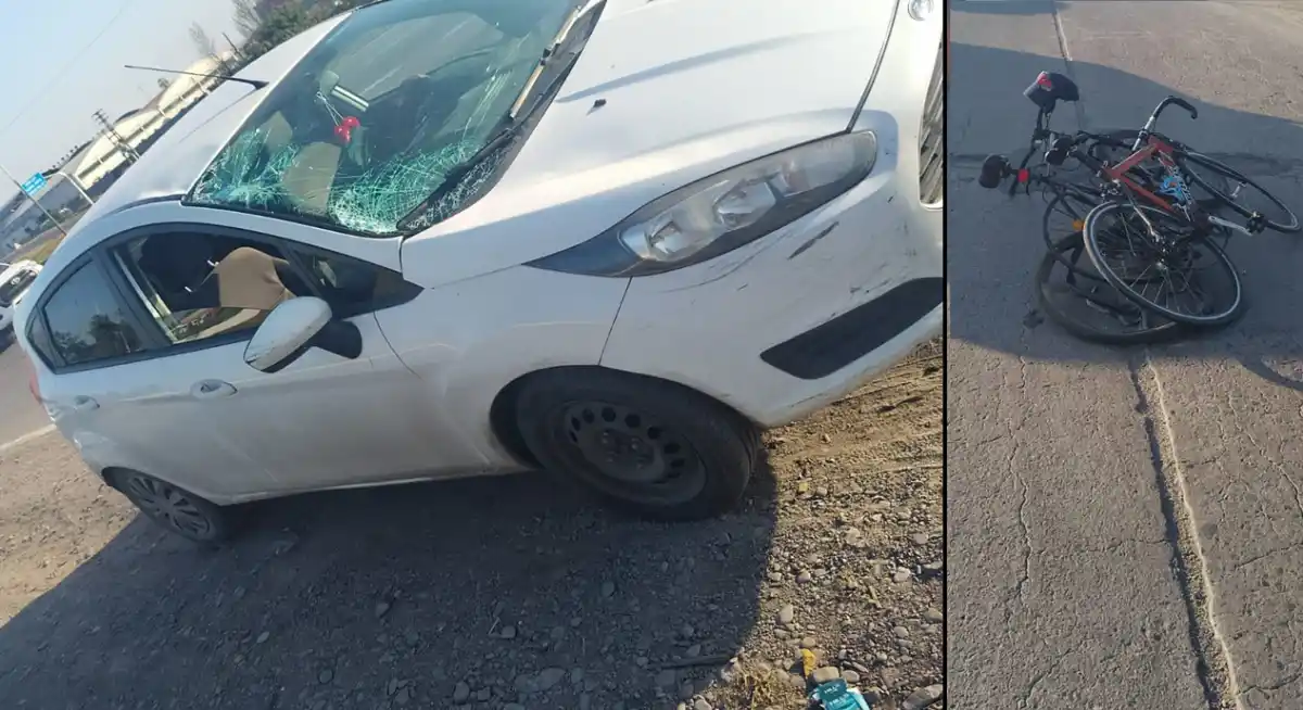 Un ciclista está grave después de haber sido arrollado por un auto en la ruta 9