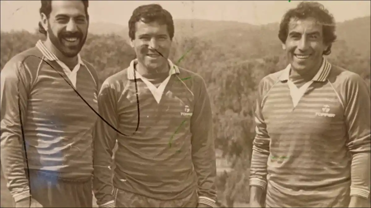 EL COMIENZO DE TODO. Osvaldo Conte, Nelson Chabay y Roldán llevaron a San Martín a aquel histórico ascenso de 1987.