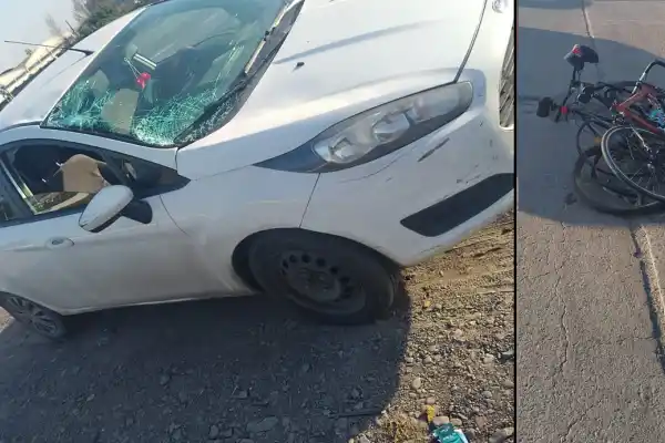 Un ciclista está grave después de haber sido arrollado por un auto en la ruta 9
