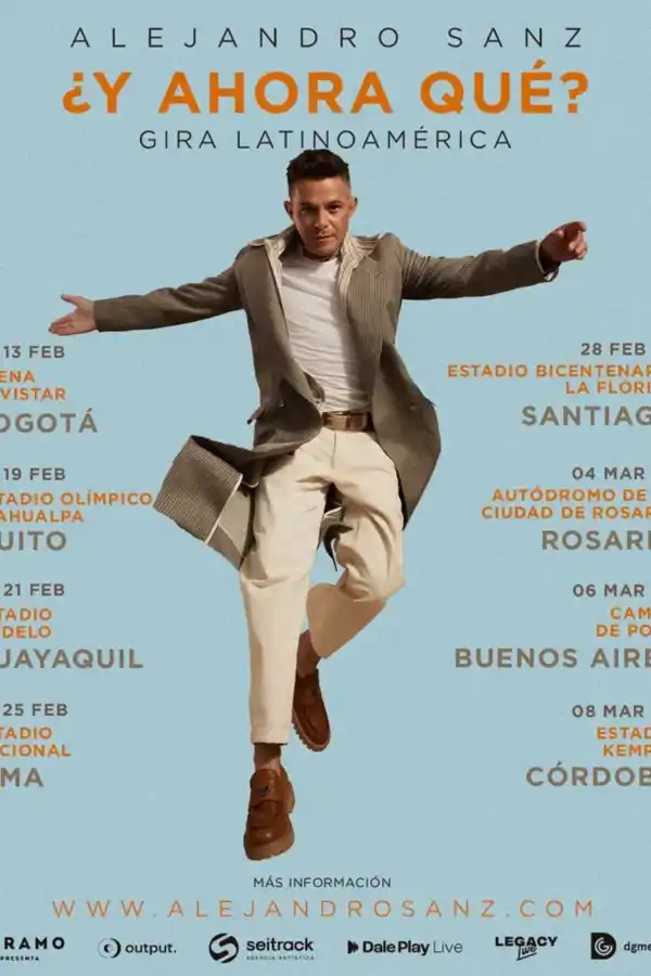 Alejandro Sanz confirmó su gira por Argentina en 2026: fechas y ciudades