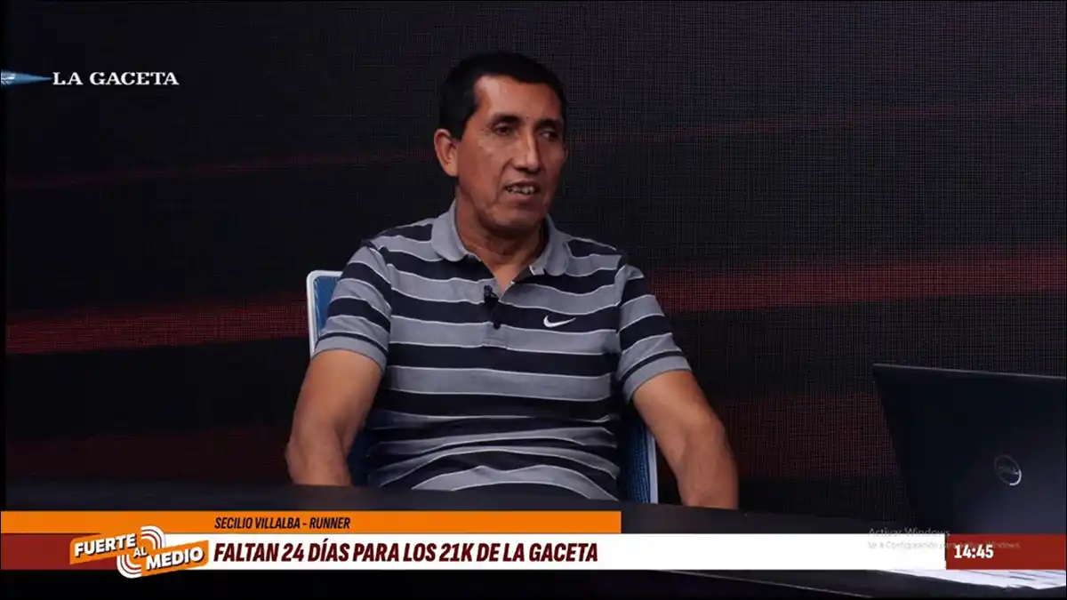 LA FUERZA DEL DEPORTE. Secilio Villalba, runner no vidente, se alista para los 21K de LA GACETA.