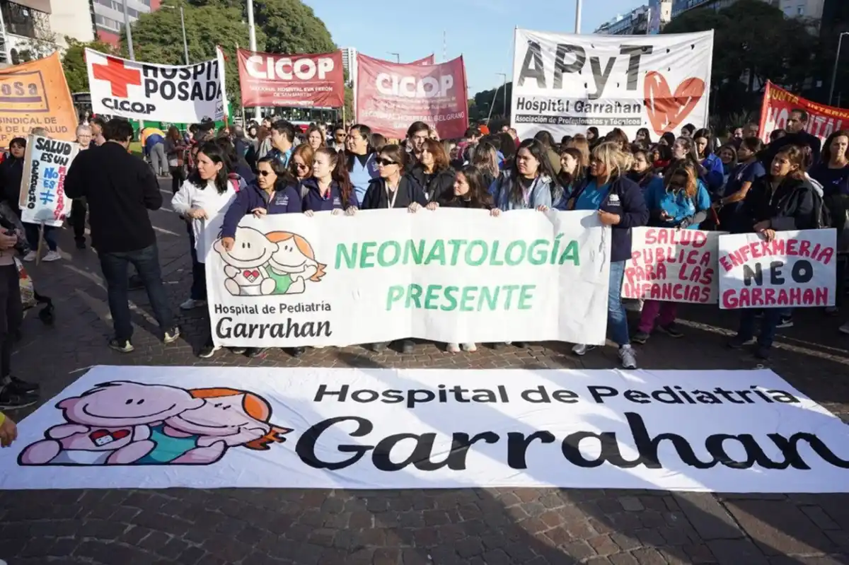 Marcha por el Garrahan.  (ARCHIVO) 