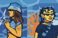 Una muralista le imprimió identidad regional al Norte Rock