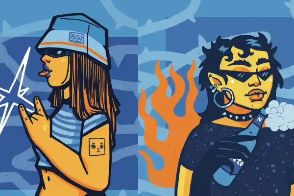 Una muralista le imprimió identidad regional al Norte Rock