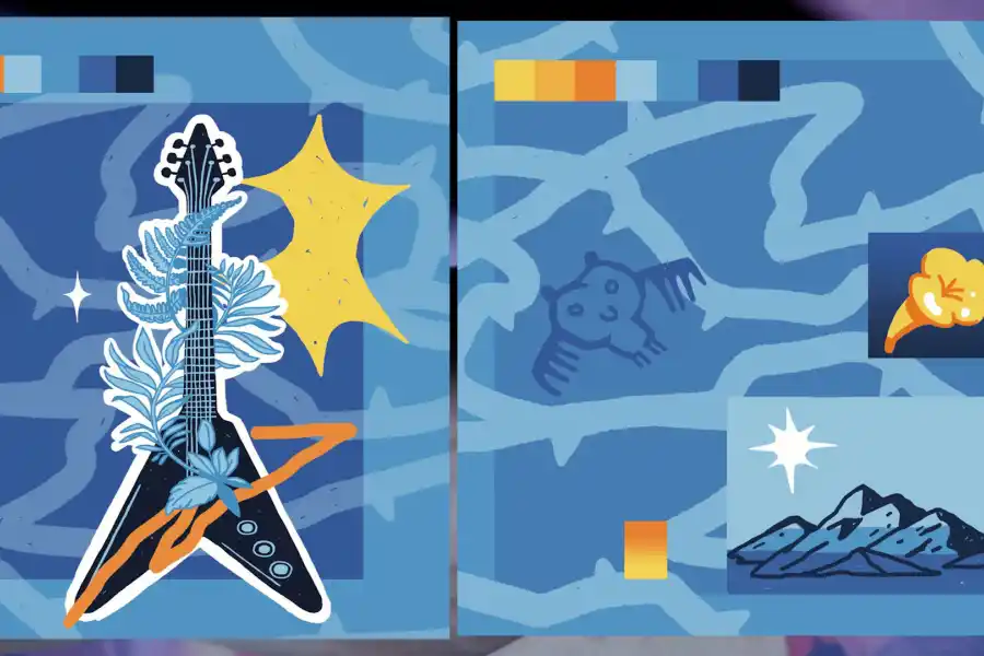 Una muralista le imprimió identidad regional al Norte Rock