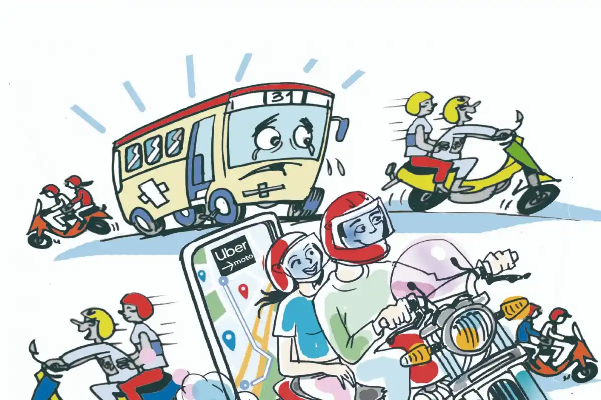 Se “motouberiza” el transporte público