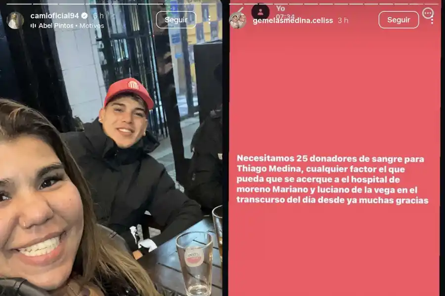 Piden cadena de oración y 25 donantes de sangre para Thiago Medina: el ex Gran Hermano está grave