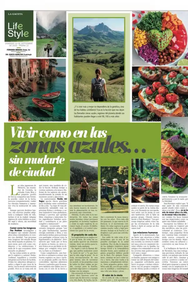 La página de Lifestyle, en la edición papel.