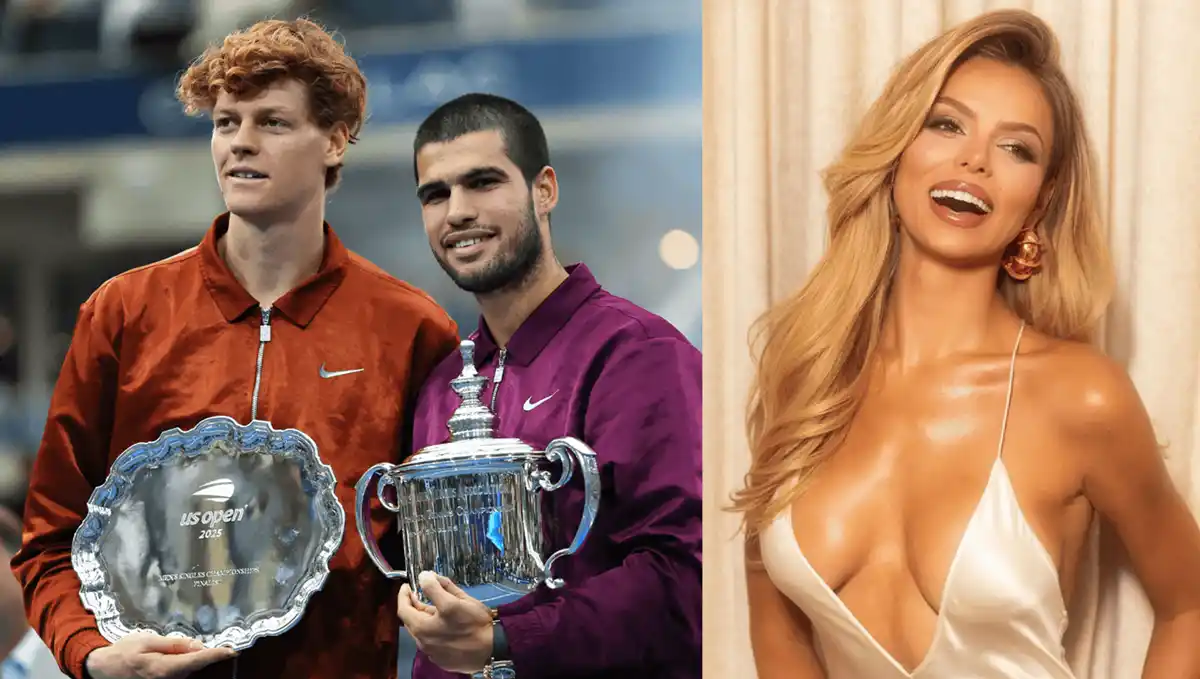 La modelo Brooks Nader estuvo saliendo al mismo tiempo con Carlos Alcaraz y Jannik Sinner, según la prensa rosa estadounidense