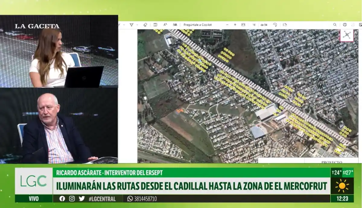 José Ascárate: “No se trata solo de accesos puntuales; vamos a iluminar de manera continua desde el Mercofrut hasta El Cadillal”