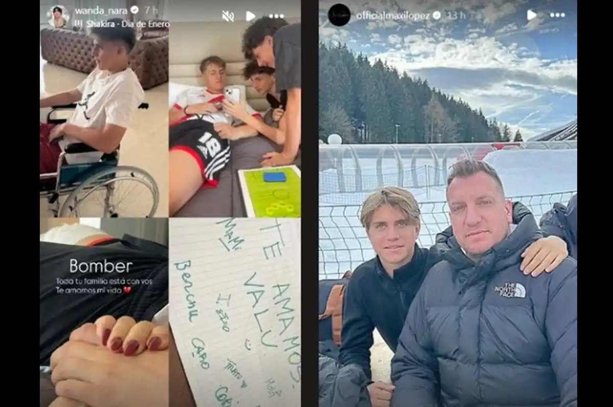 Wanda Nara compartió una foto de su hijo Valentino López en silla de ruedas: qué le pasó