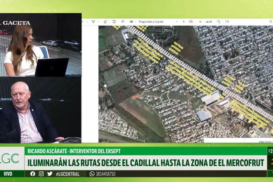 José Ascárate: “No se trata solo de accesos puntuales; vamos a iluminar de manera continua desde el Mercofrut hasta El Cadillal”