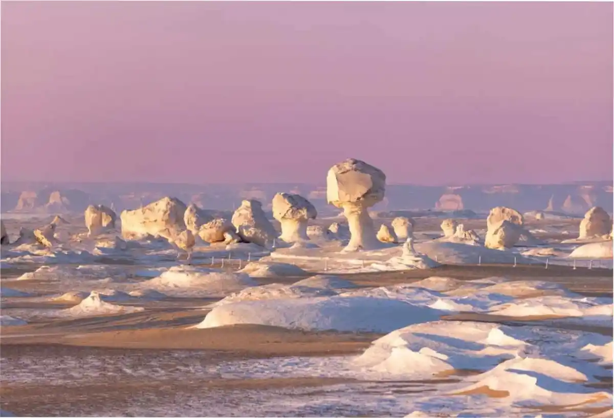 El Desierto Blanco en Egipto es un lugar fuera de este mundo.