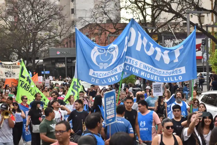 Marcharon en Tucumán a favor de la universidad pública: mirá las imágenes