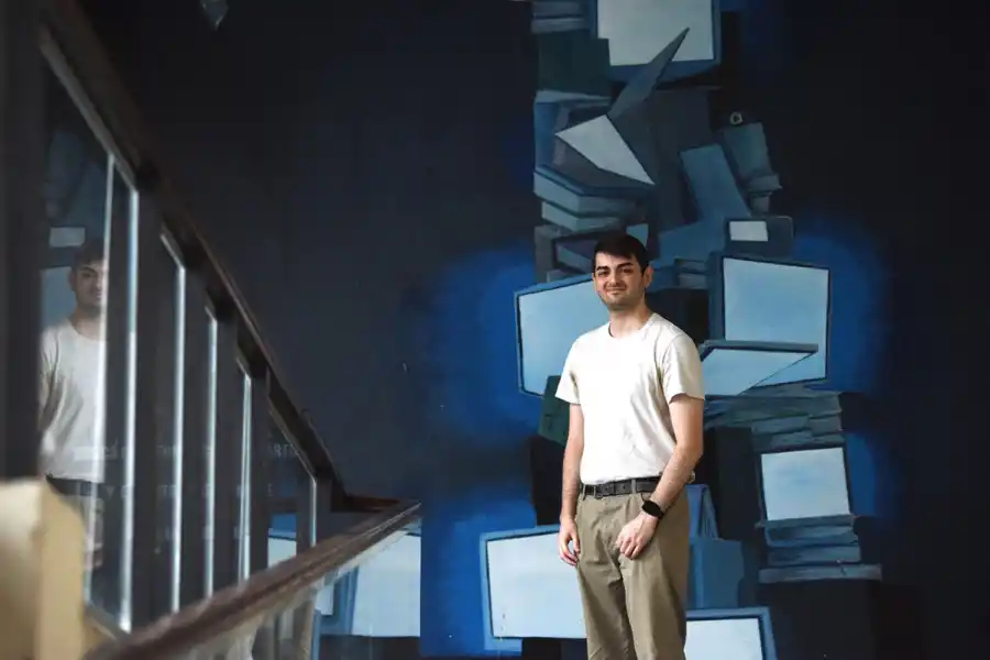 MEJOR PROMEDIO. Luciano Pulido, estudiante de quinto año de Ingeniería en Sistemas en la UTN tiene un promedio de9,20