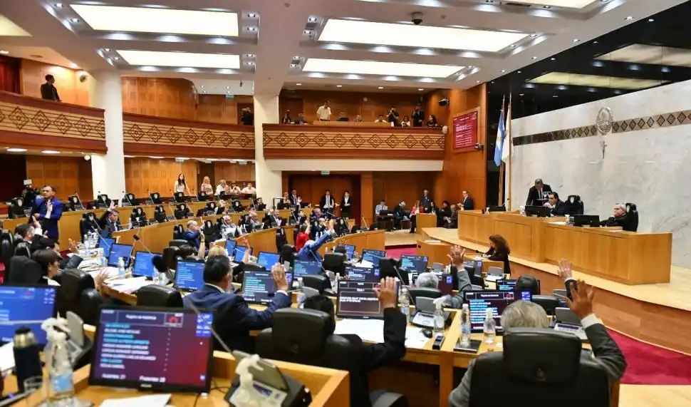 TRECE TEMAS APROBADOS. Mansilla comandó el debate en el recinto debido a que Acevedo estuvo a cargo del Ejecutivo por la ausencia de Jaldo. 