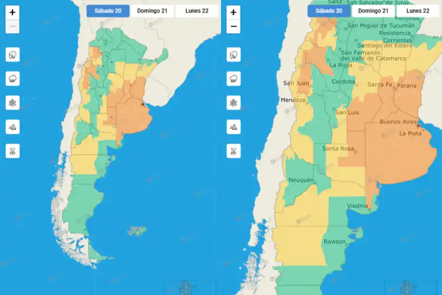 Las alertas meteorológicas de este sábado.