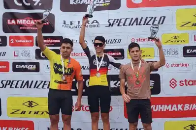 Nicolás Ortiz ganó en Río Colorado y se consagró campeón en el mountain bike