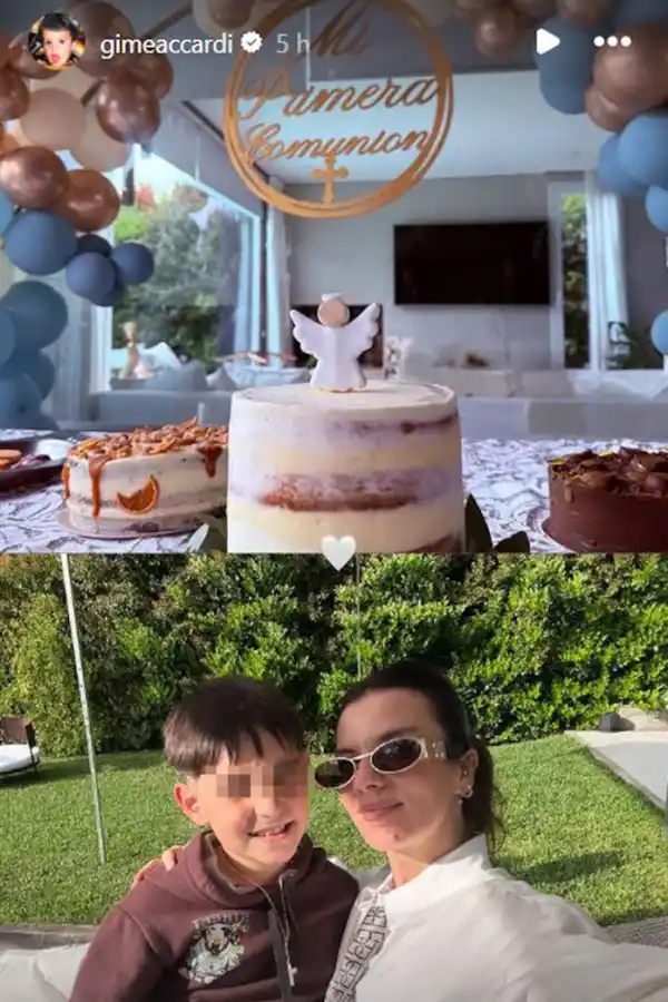 Gime Accardi y Nico Vázquez se reencontraron en un evento familiar