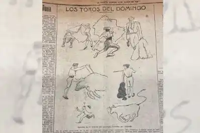 Recuerdos fotográficos: 1923. Revolcones en la corrida de toros de Barrio Norte