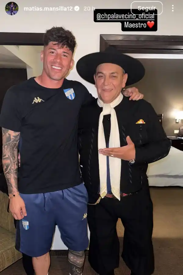Matías Mansilla posó con el 