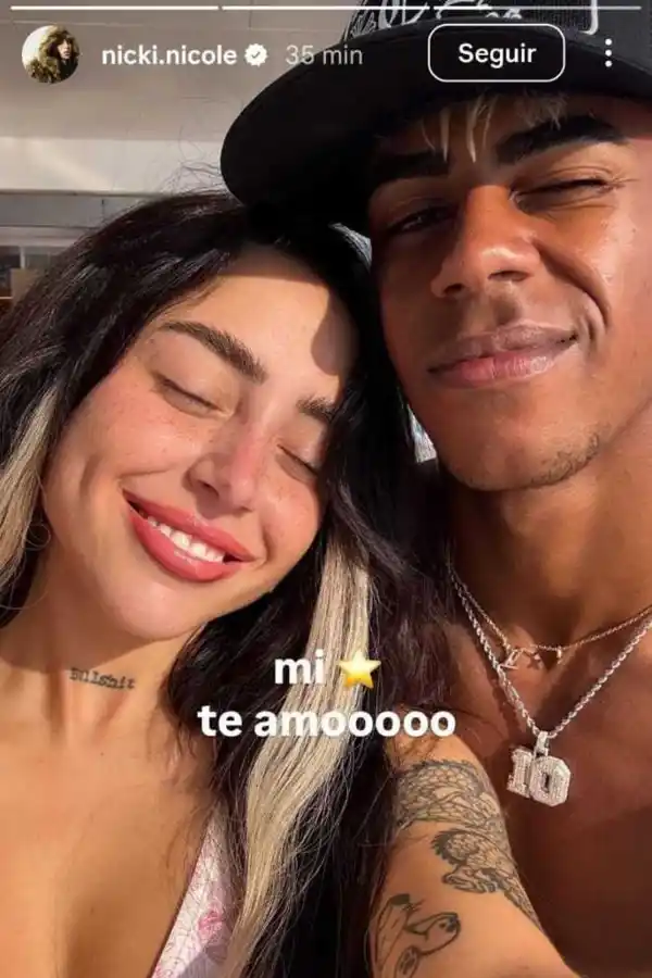 El posteo de Nicki Nicole.