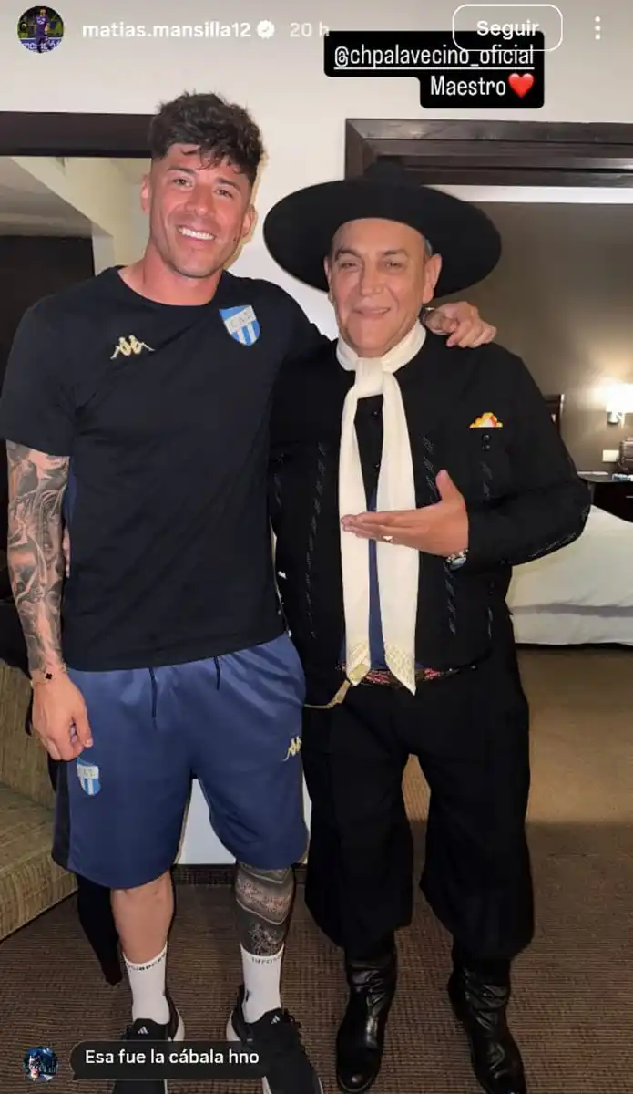 Matías Mansilla posó con el 