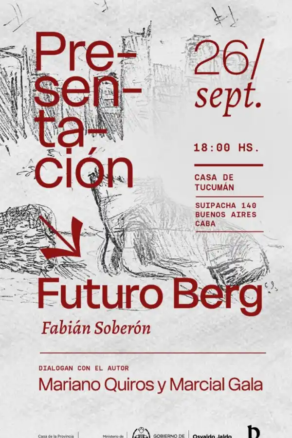 Presentación en CABA: Futuro Berg, el nuevo libro de Fabián Soberón