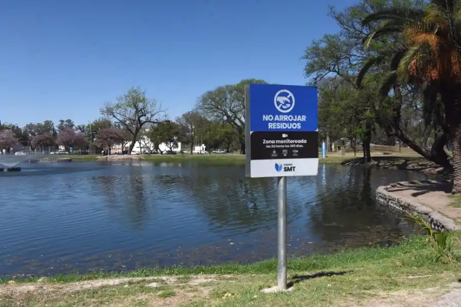 CONTROLES. La zona del lago está vigilada a través de cámaras.