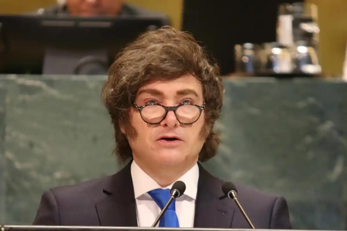 Javier Milei, en la ONU. FOTO X @JMilei
