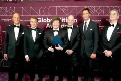 Javier Milei recibió el premio “Ciudadano Global” y agradeció el apoyo de EEUU: Estamos en el camino correcto