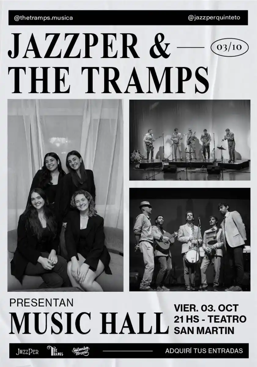 SEPTIEMBRE MUSICAL. El debut de The Tramps forma parte del festival más importante de Tucumán y promete una noche de jazz con sello local.