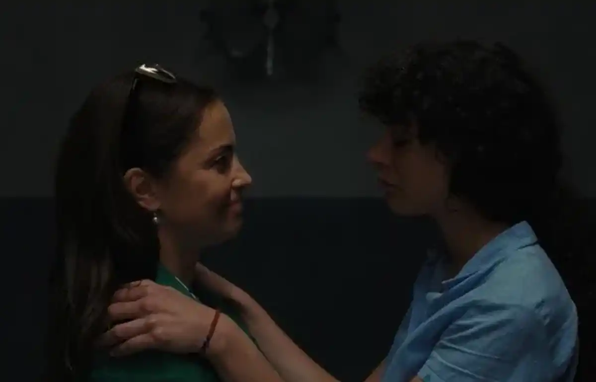 ACTRICES. Fonzi, que en la película interpreta a Deza y Camila Plaate, que lleva el rol de Belén. 