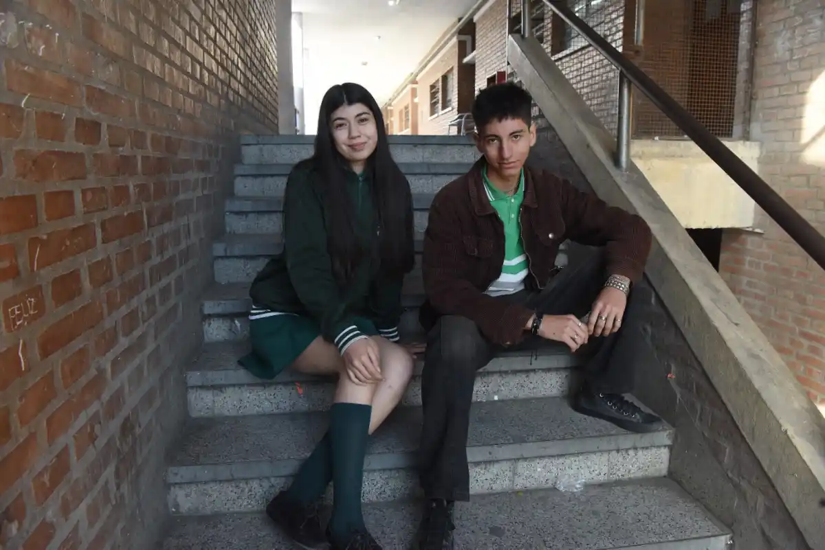 DE SEXTO AÑO. Ana Paula y Valentín son los representantes de la Escuela Técnica N°1. LA GACETA/ FOTO DE ANALÍA JARAMILLO