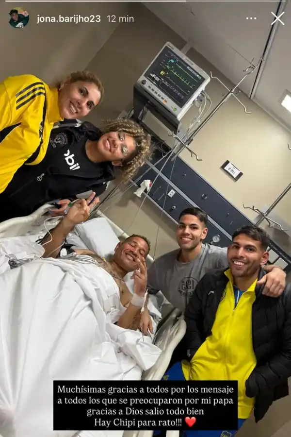 El mensaje que tranquilizó a los hinchas de Boca sobre la salud de “Chipi” Barijho