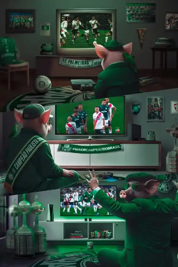 El posteo de Palmeiras.