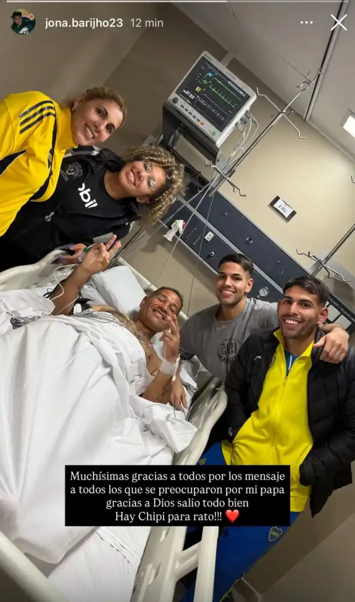El mensaje que tranquilizó a los hinchas de Boca sobre la salud de “Chipi” Barijho