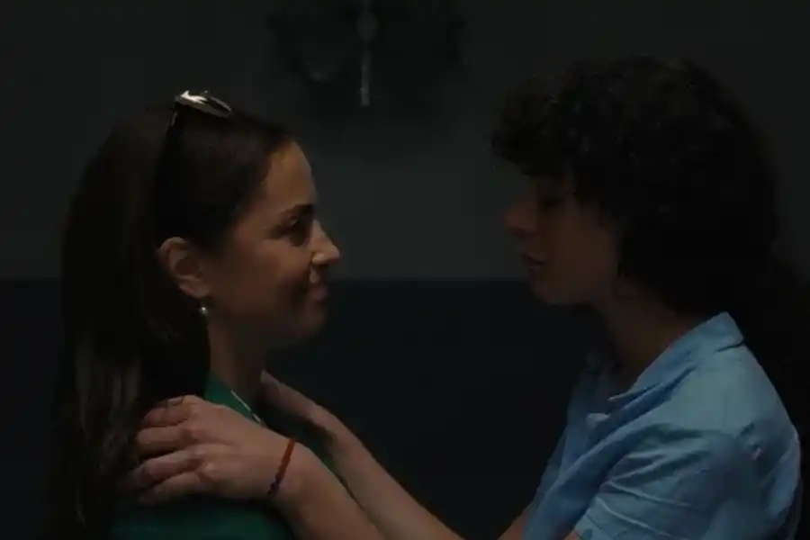 ACTRICES. Fonzi, que en la película interpreta a Deza y Camila Plaate, que lleva el rol de Belén. 