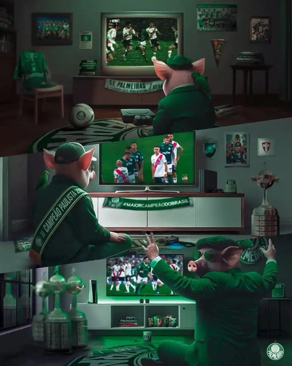 El posteo de Palmeiras.
