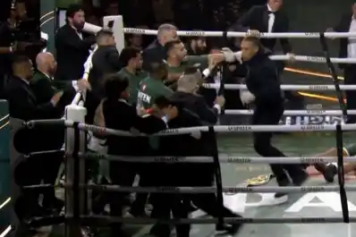 Video: la pelea entre una leyenda del boxeo brasileño y un histórico campeón de MMA terminó en escándalo en San Pablo