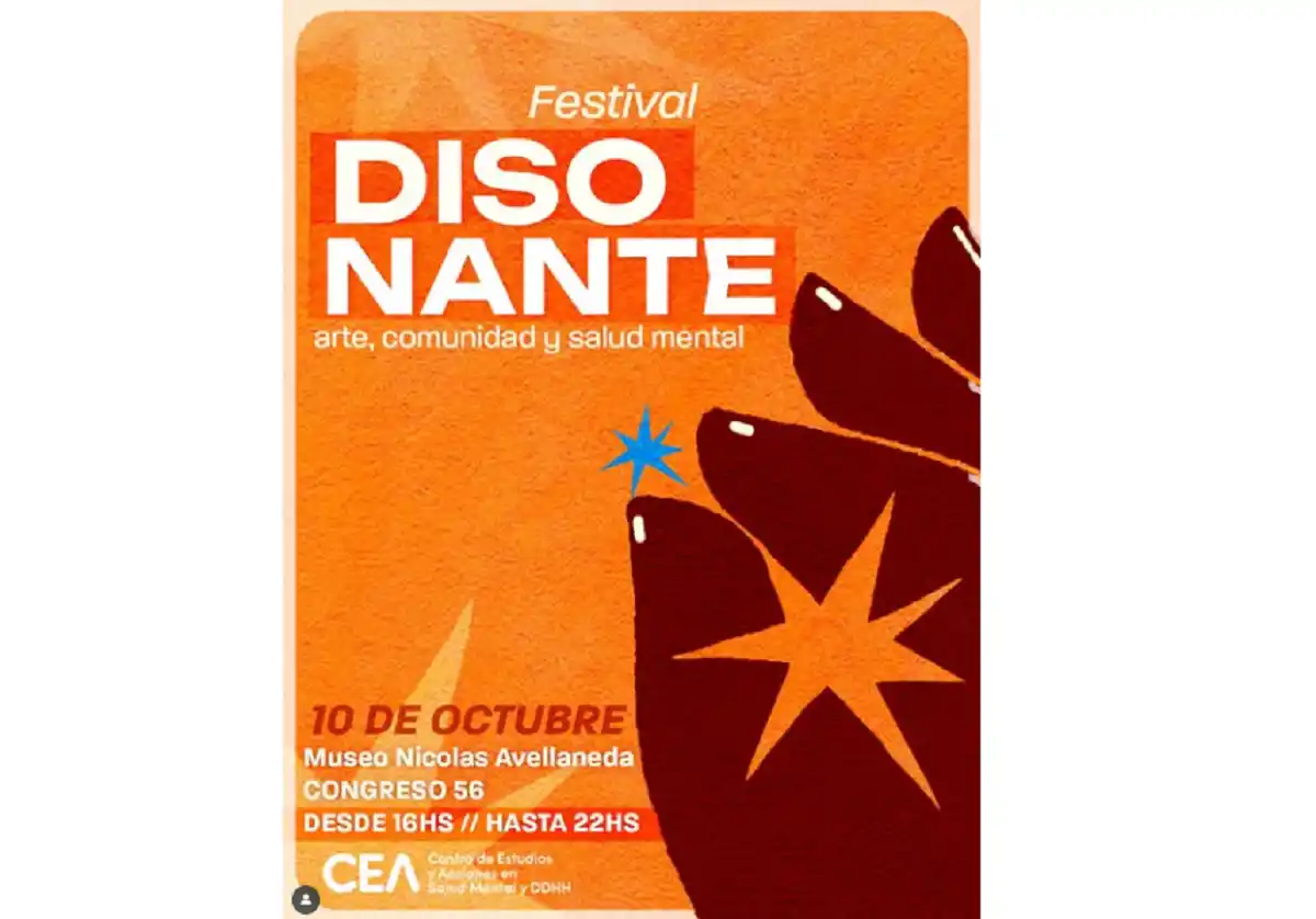 Se viene la primera edición de Disonante, un festival de arte y cultura por la salud mental