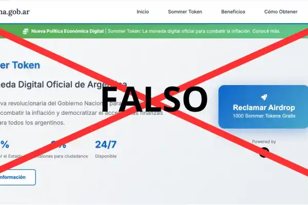 Hackearon un sitio oficial y lanzaron una criptomoneda falsa “para combatir la inflación”