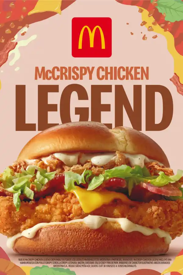Un clásico renovado: McDonald’s trae a Tucumán la nueva McCrispy Chicken Legend