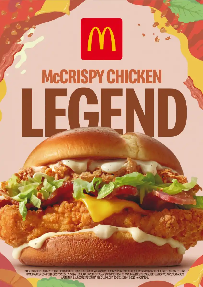 Un clásico renovado: McDonald’s trae a Tucumán la nueva McCrispy Chicken Legend